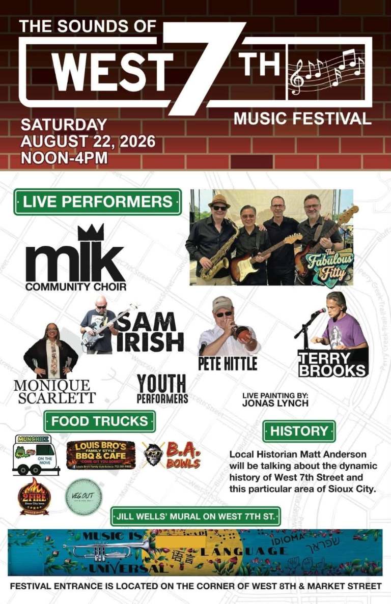 8 22 26 Sounds of west 7th music festival flyer 768x1187